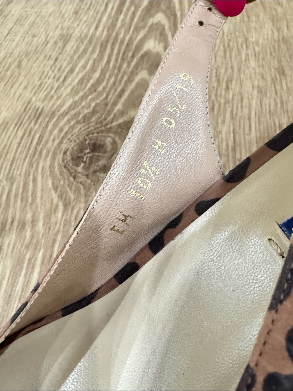 Stuart Weitzman Leopard Print Cork Wedge Slingback Sandals NWOT Women’s 10.5M - Picture 7 of 7
